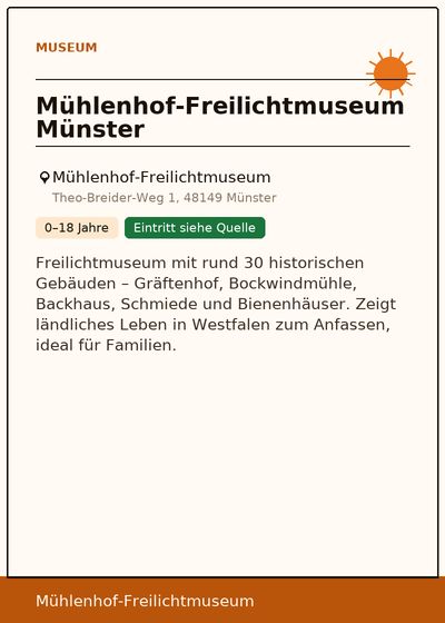 Mühlenhof-Freilichtmuseum Münster
