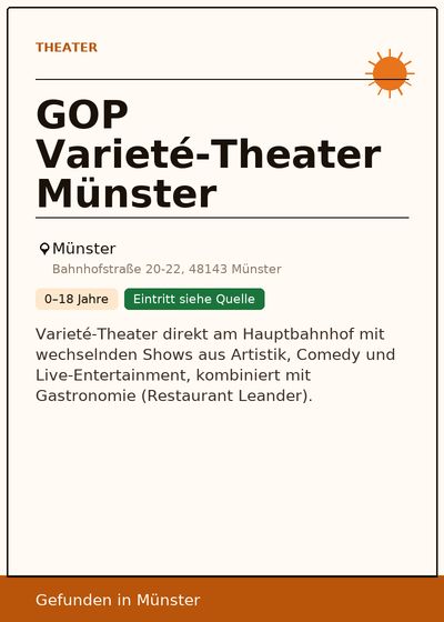GOP Varieté-Theater Münster