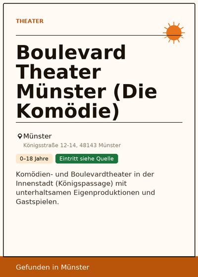 Boulevard Theater Münster (Die Komödie)