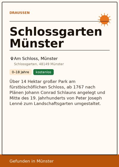 Schlossgarten Münster